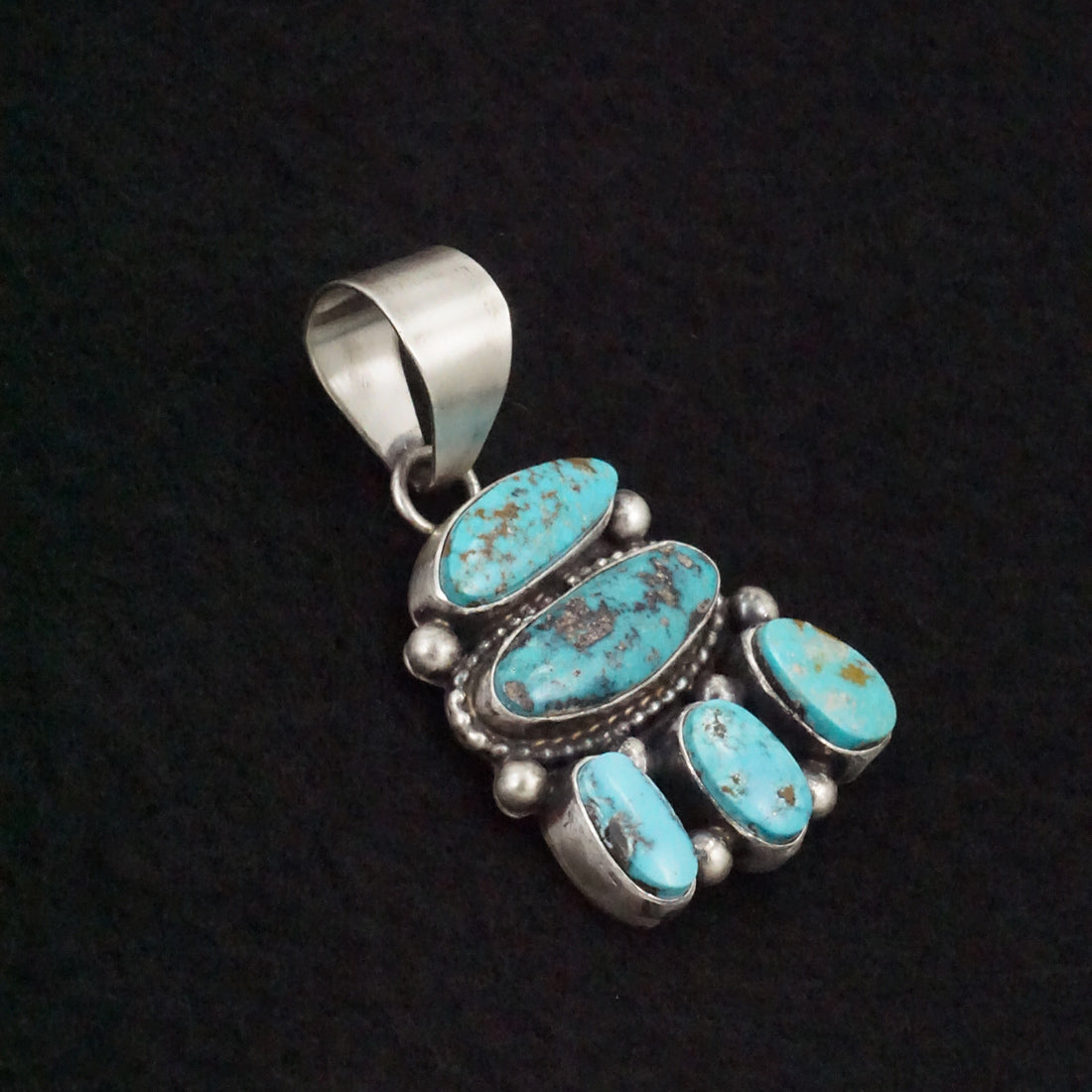 Travis Jim Turquoise & Sterling Silver Pendant