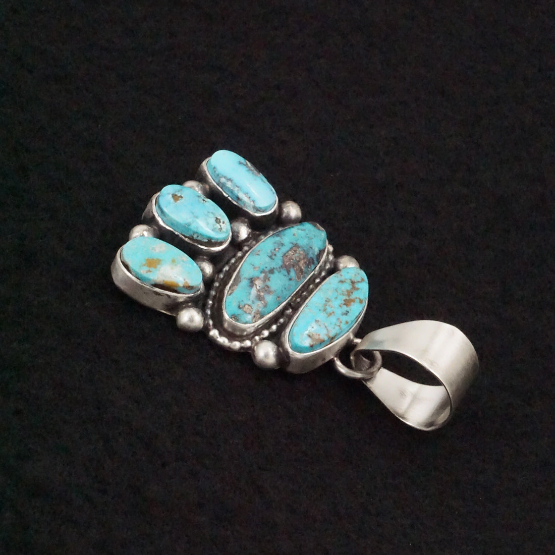 Travis Jim Turquoise & Sterling Silver Pendant