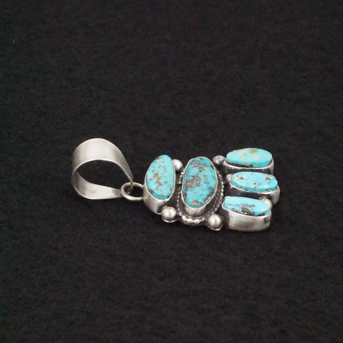 Travis Jim Turquoise & Sterling Silver Pendant