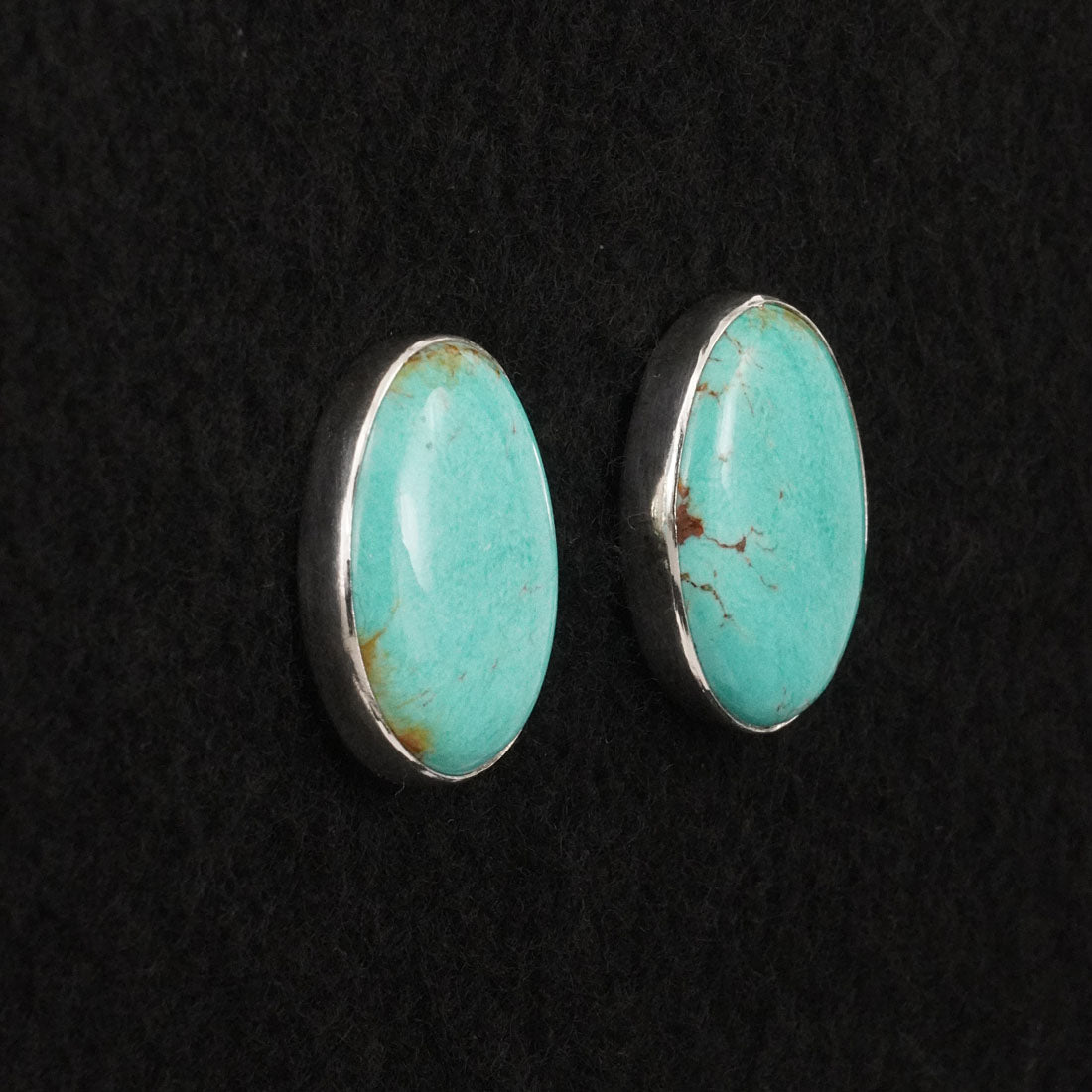Eugene Gruber Turquoise & Sterling Silver Earrings