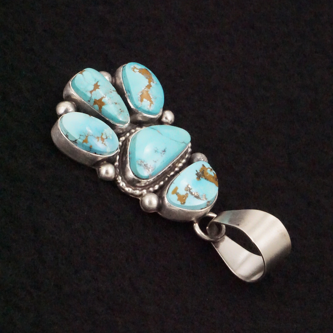 Travis Jim Turquoise & Sterling Silver Pendant