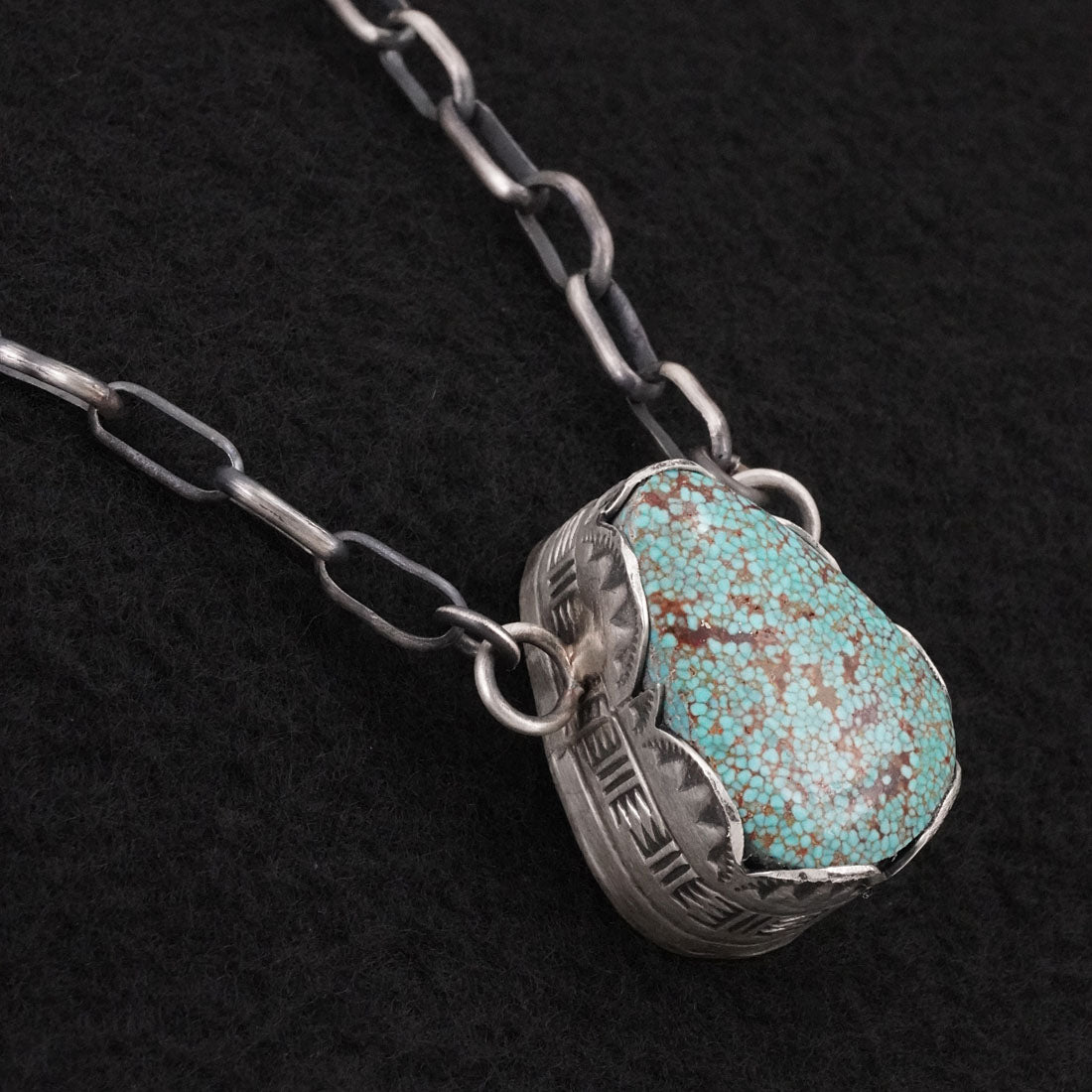 Paul Livingston Turquoise & Sterling Silver Necklace