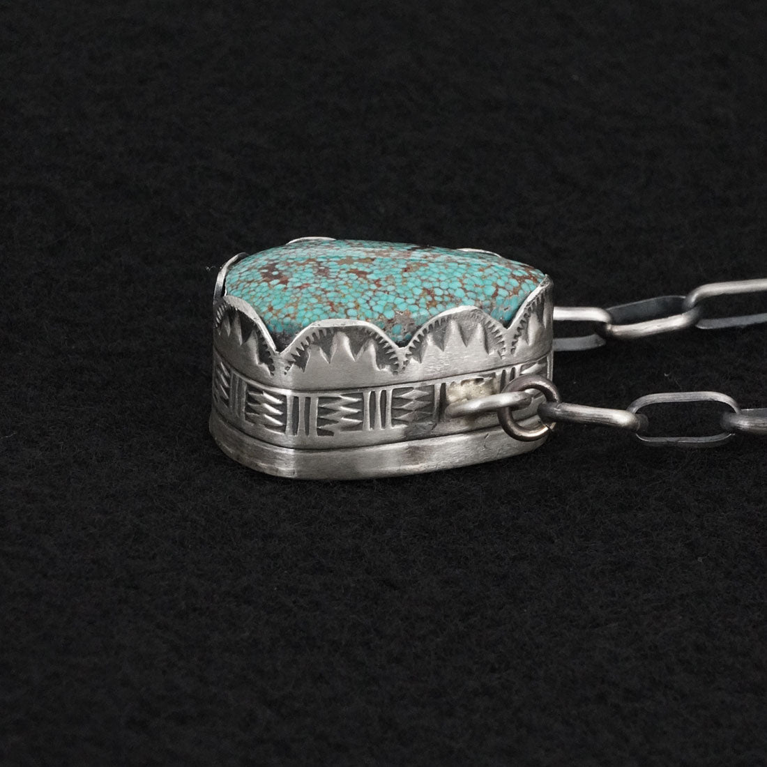 Paul Livingston Turquoise & Sterling Silver Necklace