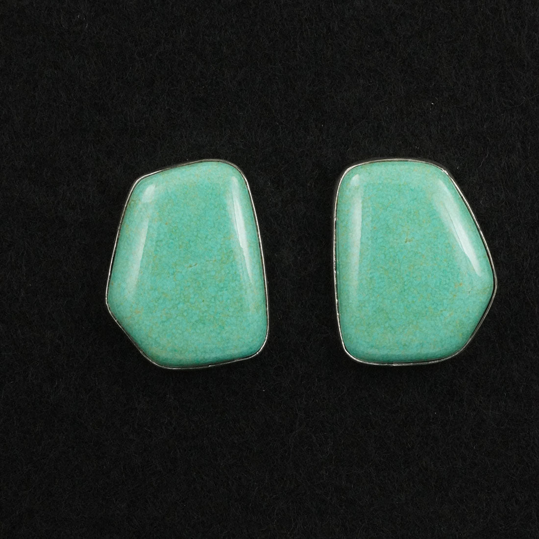 Eugene Gruber Turquoise & Sterling Silver Earrings