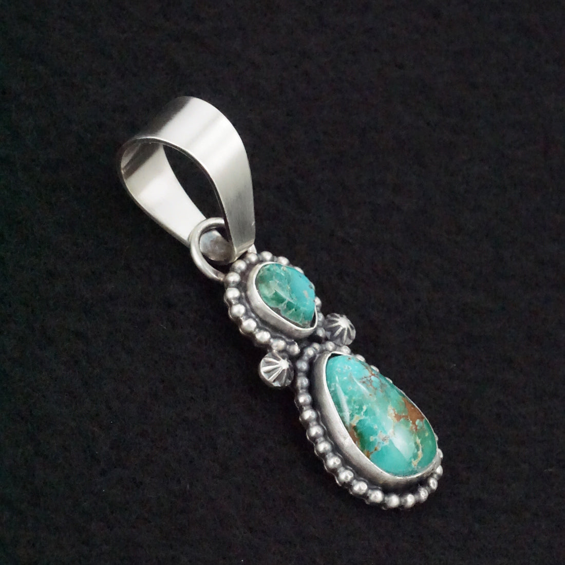 Randy Billy Turquoise & Sterling Silver Pendant