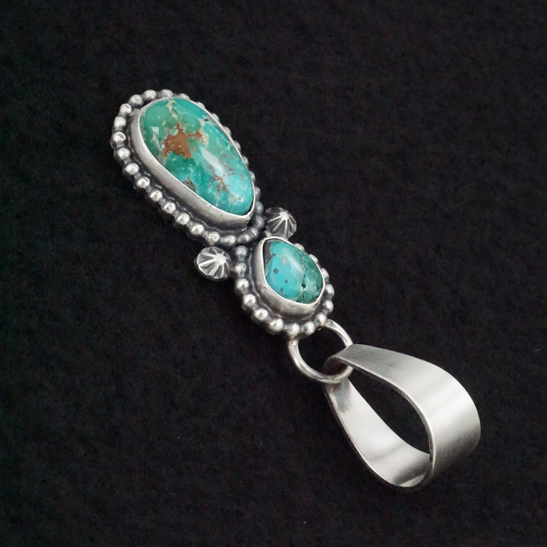 Randy Billy Turquoise & Sterling Silver Pendant