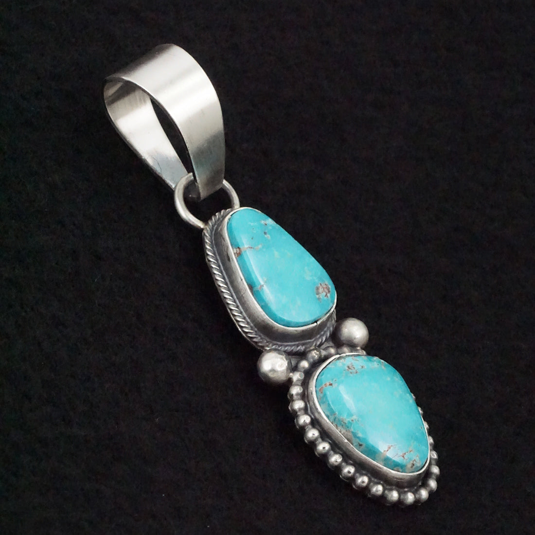 Randy Billy Turquoise & Sterling Silver Pendant