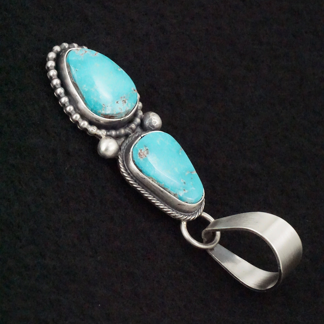 Randy Billy Turquoise & Sterling Silver Pendant