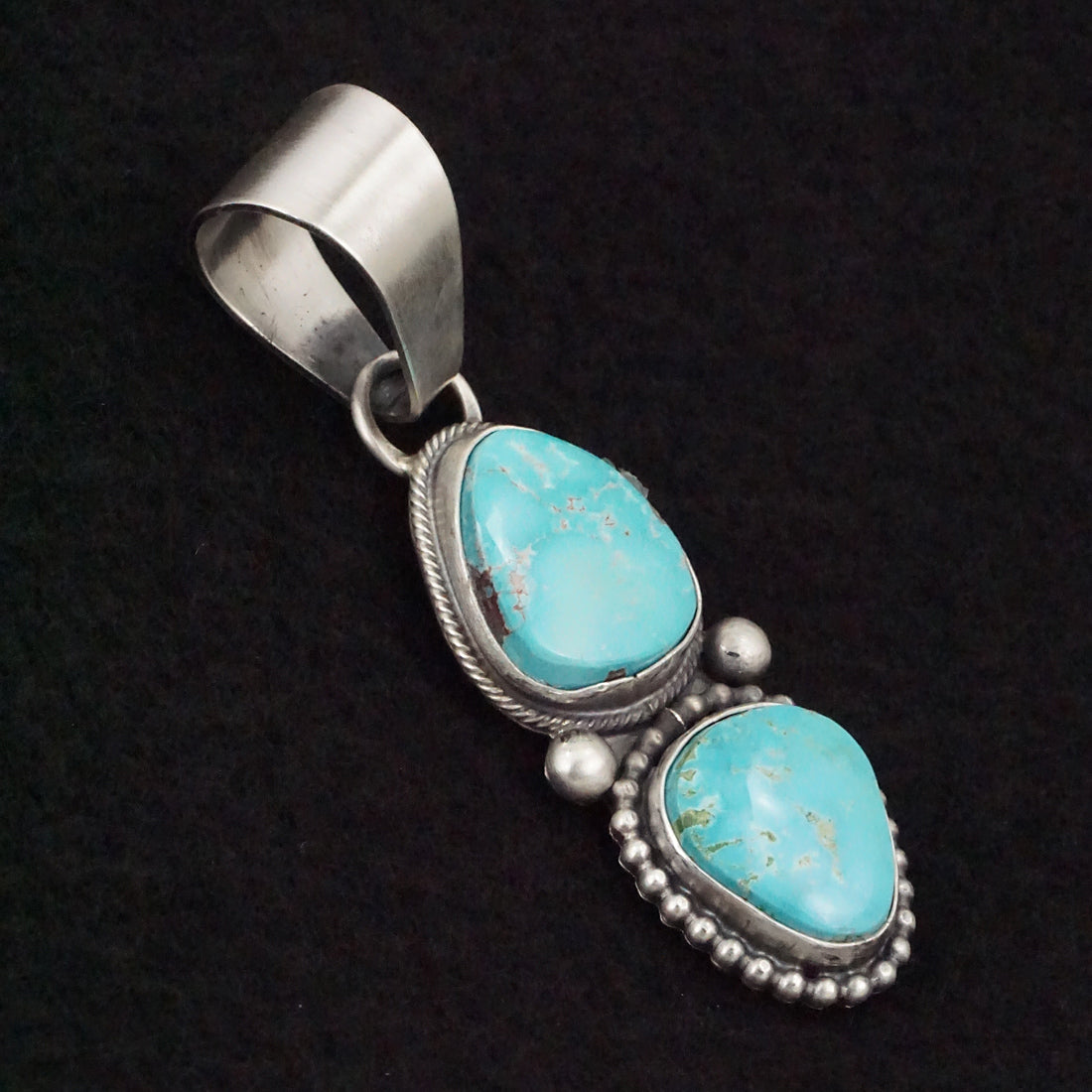 Randy Billy Turquoise & Sterling Silver Pendant