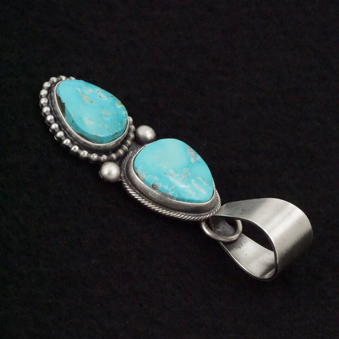 Randy Billy Turquoise & Sterling Silver Pendant