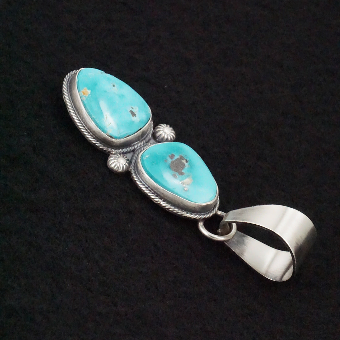 Randy Billy Turquoise & Sterling Silver Pendant