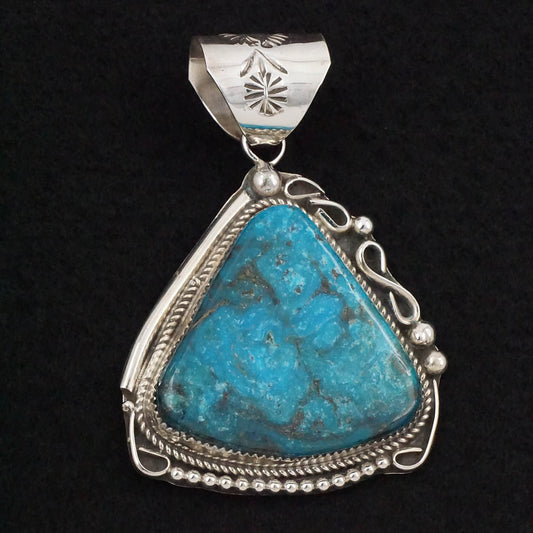 Ray Nez Turquoise & Sterling Silver Pendant