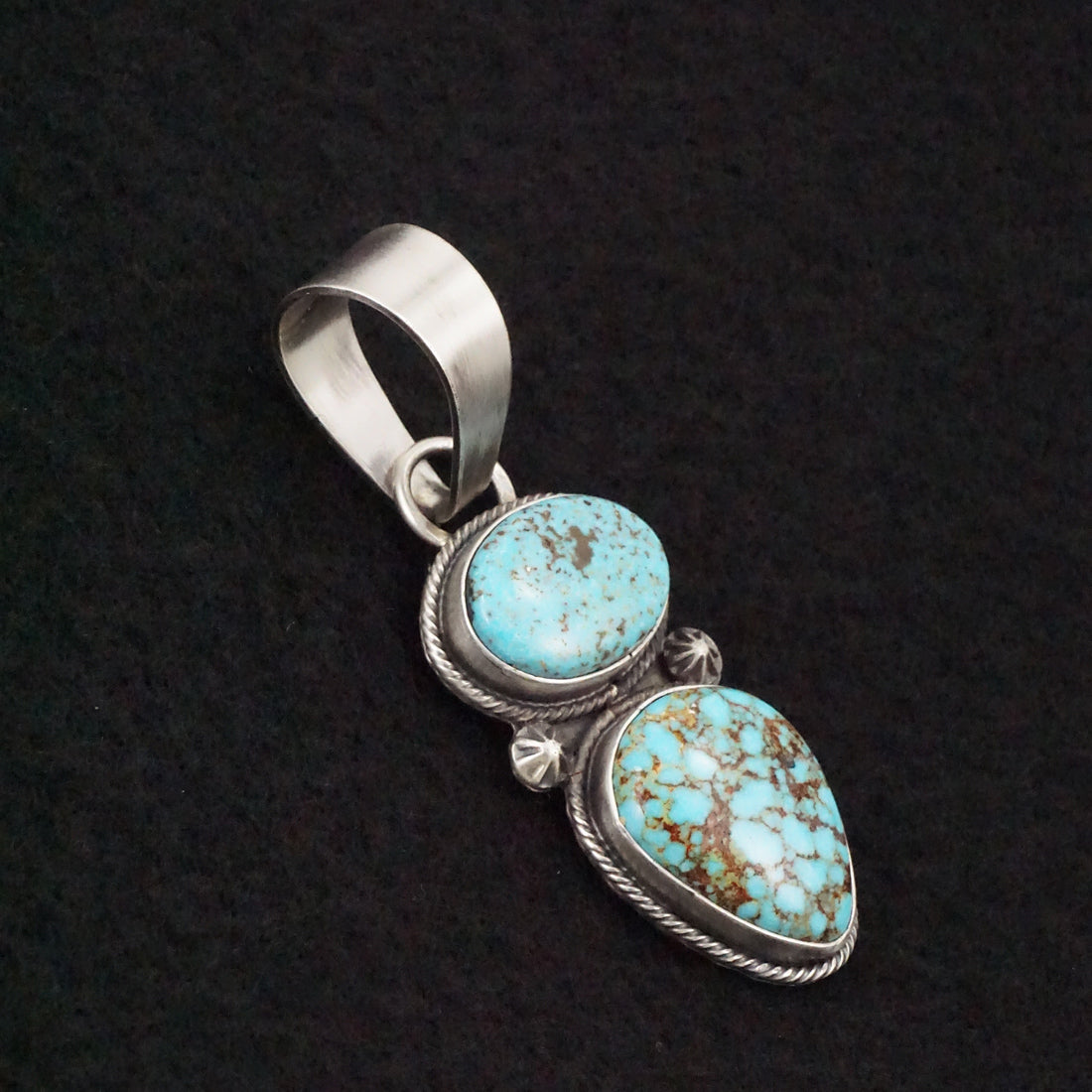 Randy Billy Turquoise & Sterling Silver Pendant