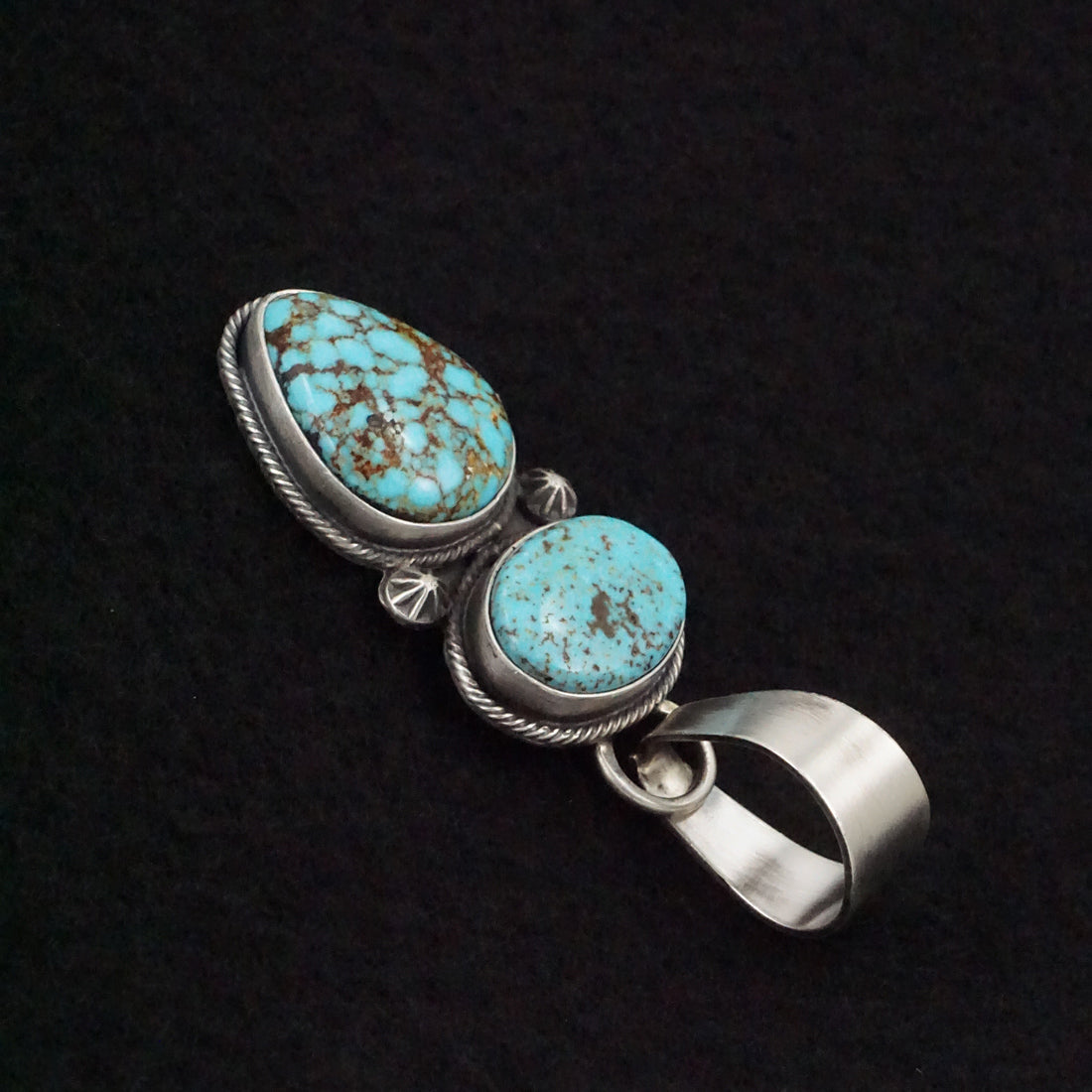 Randy Billy Turquoise & Sterling Silver Pendant