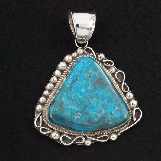 Ray Nez Turquoise & Sterling Silver Pendant
