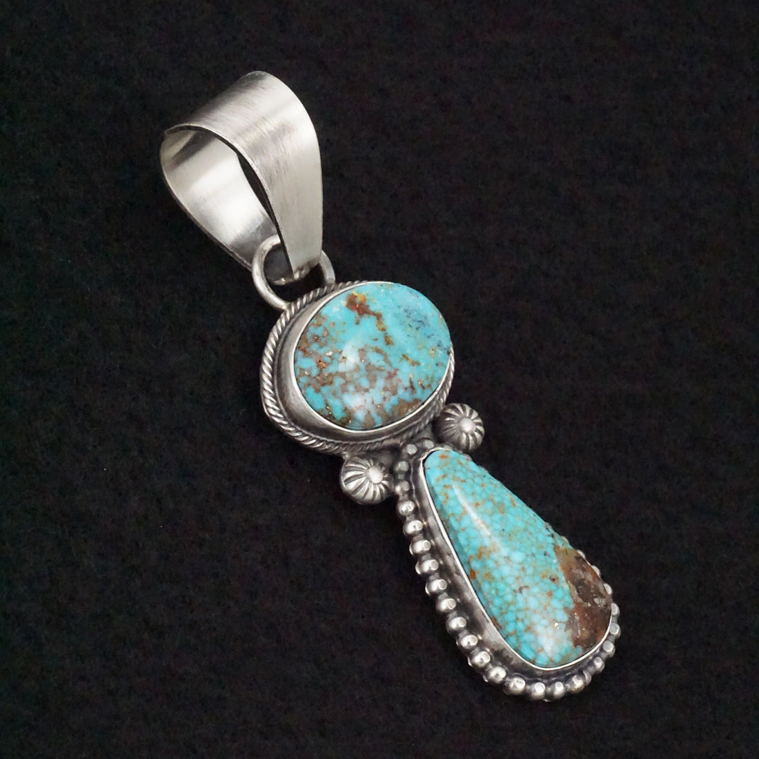 Randy Billy Turquoise & Sterling Silver Pendant