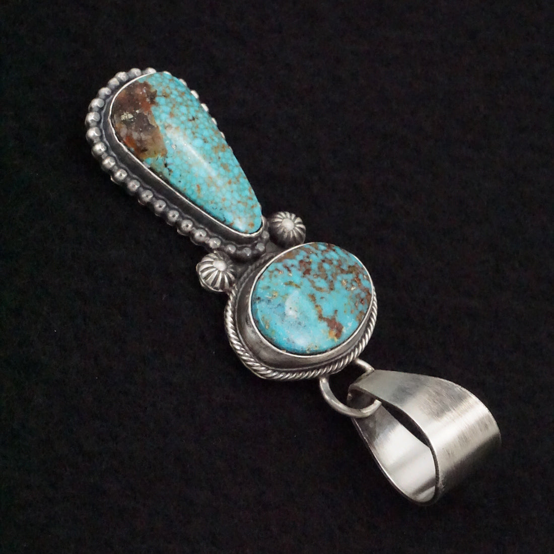 Randy Billy Turquoise & Sterling Silver Pendant