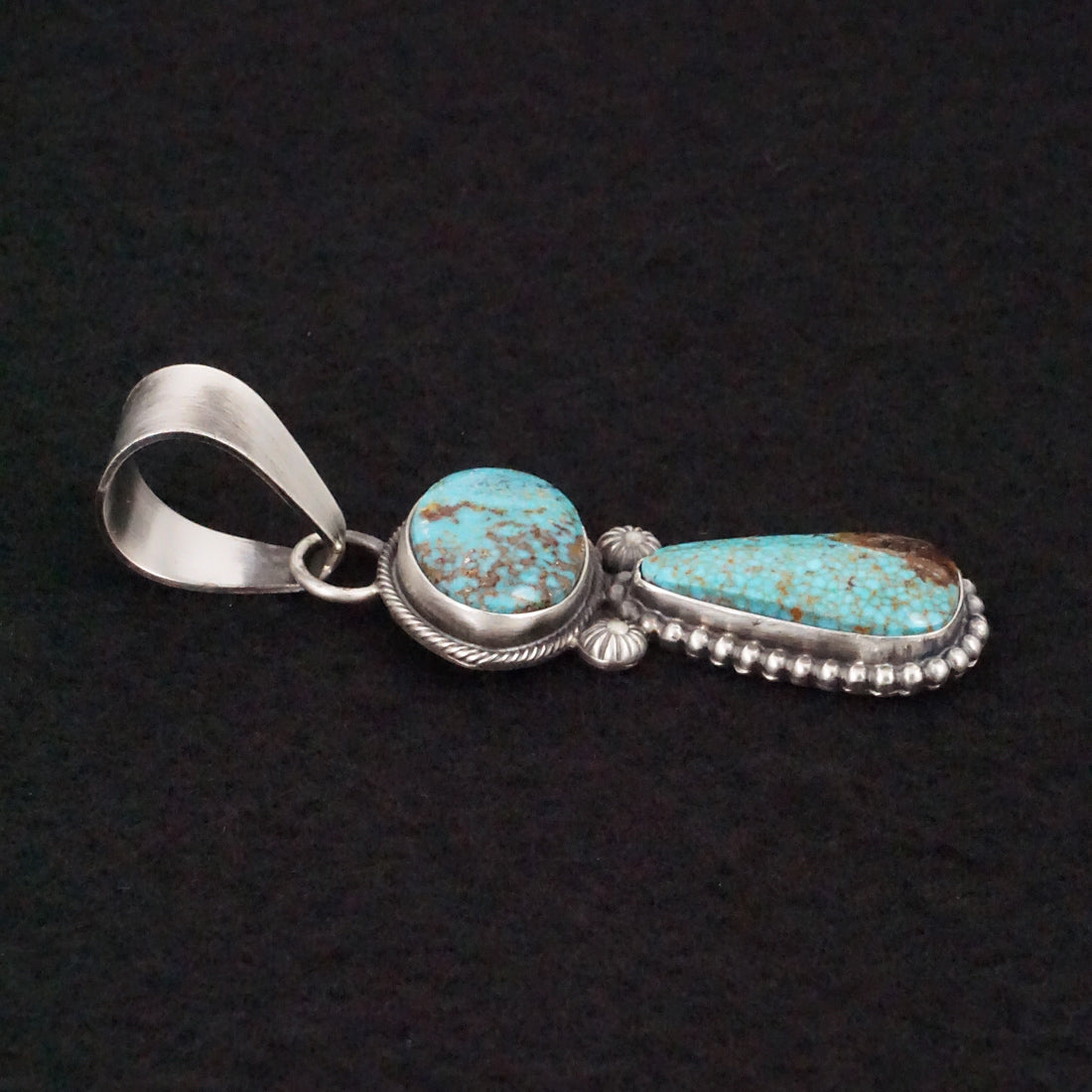 Randy Billy Turquoise & Sterling Silver Pendant