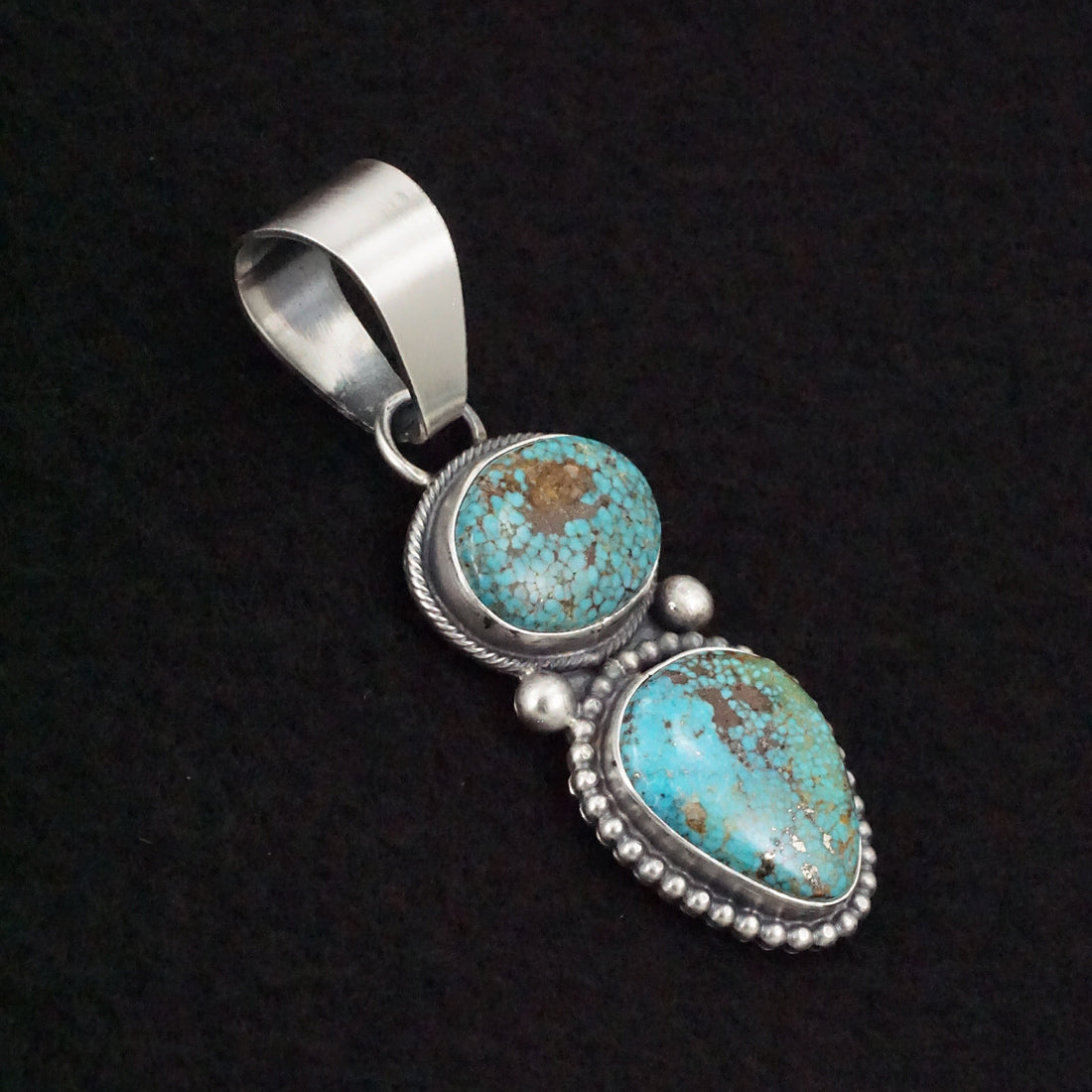 Randy Billy Turquoise & Sterling Silver Pendant