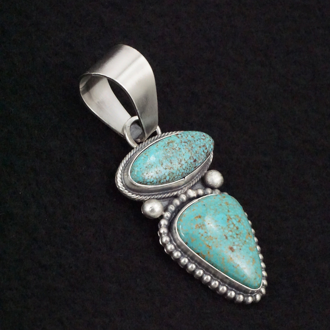 Randy Billy Turquoise & Sterling Silver Pendant