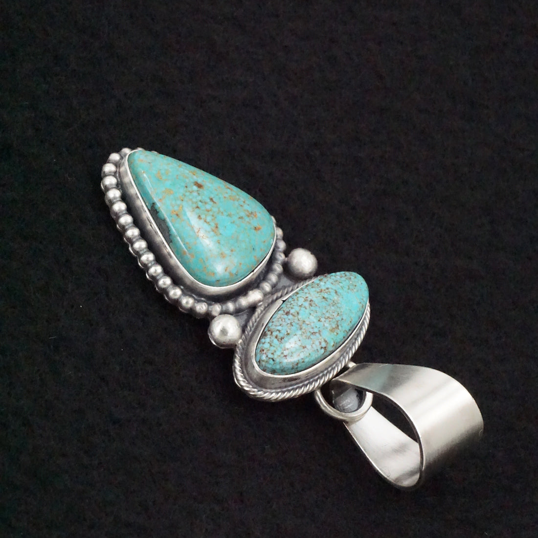 Randy Billy Turquoise & Sterling Silver Pendant