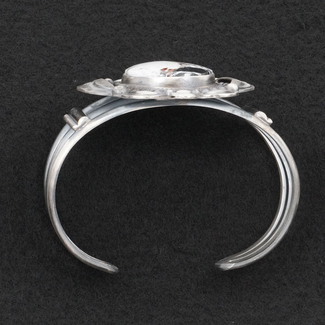 Leslie Nez White Buffalo & Sterling Silver Bracelet