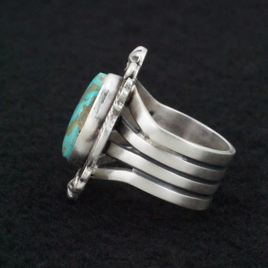 Randy Boyd Turquoise & Sterling Silver Ring Size 8.5