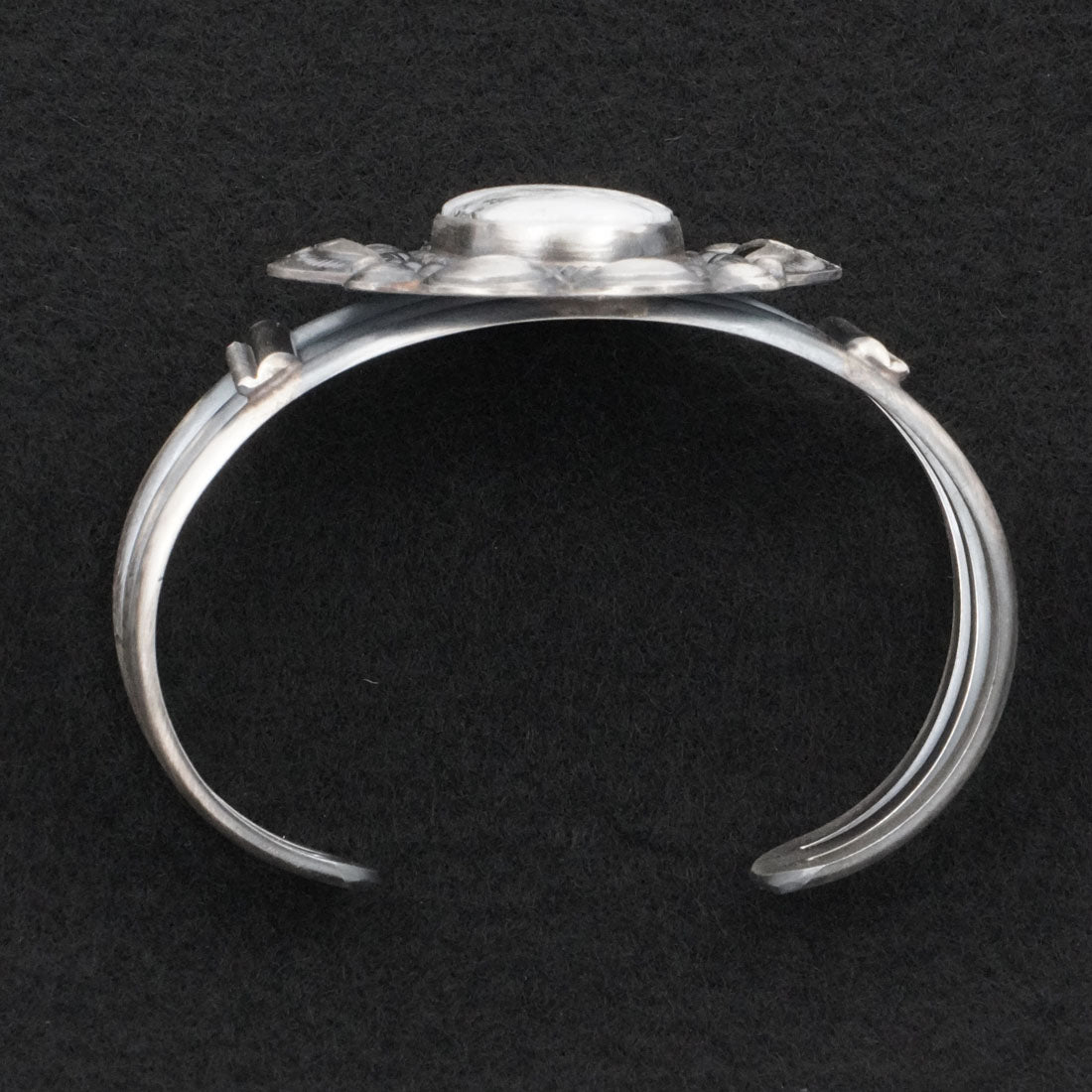 Leslie Nez White Buffalo & Sterling Silver Bracelet