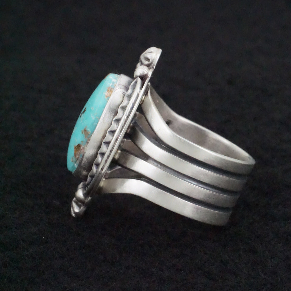 Randy Boyd Turquoise & Sterling Silver Ring Size 8.5