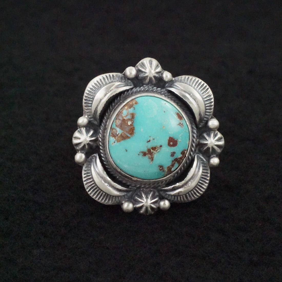 Randy Boyd Turquoise & Sterling Silver Ring Size 7.5