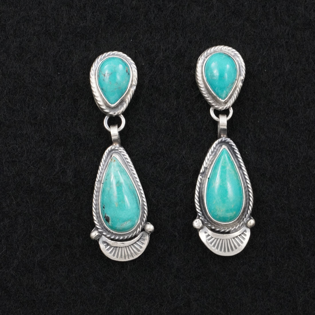 Thomas Francisco Turquoise & Sterling Silver Earrings