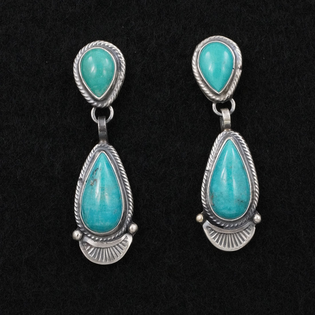 Thomas Francisco Turquoise & Sterling Silver Earrings