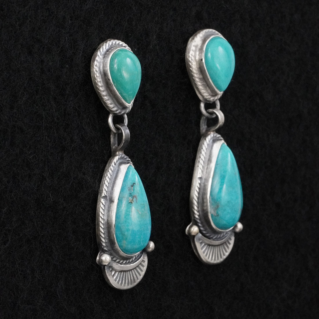 Thomas Francisco Turquoise & Sterling Silver Earrings