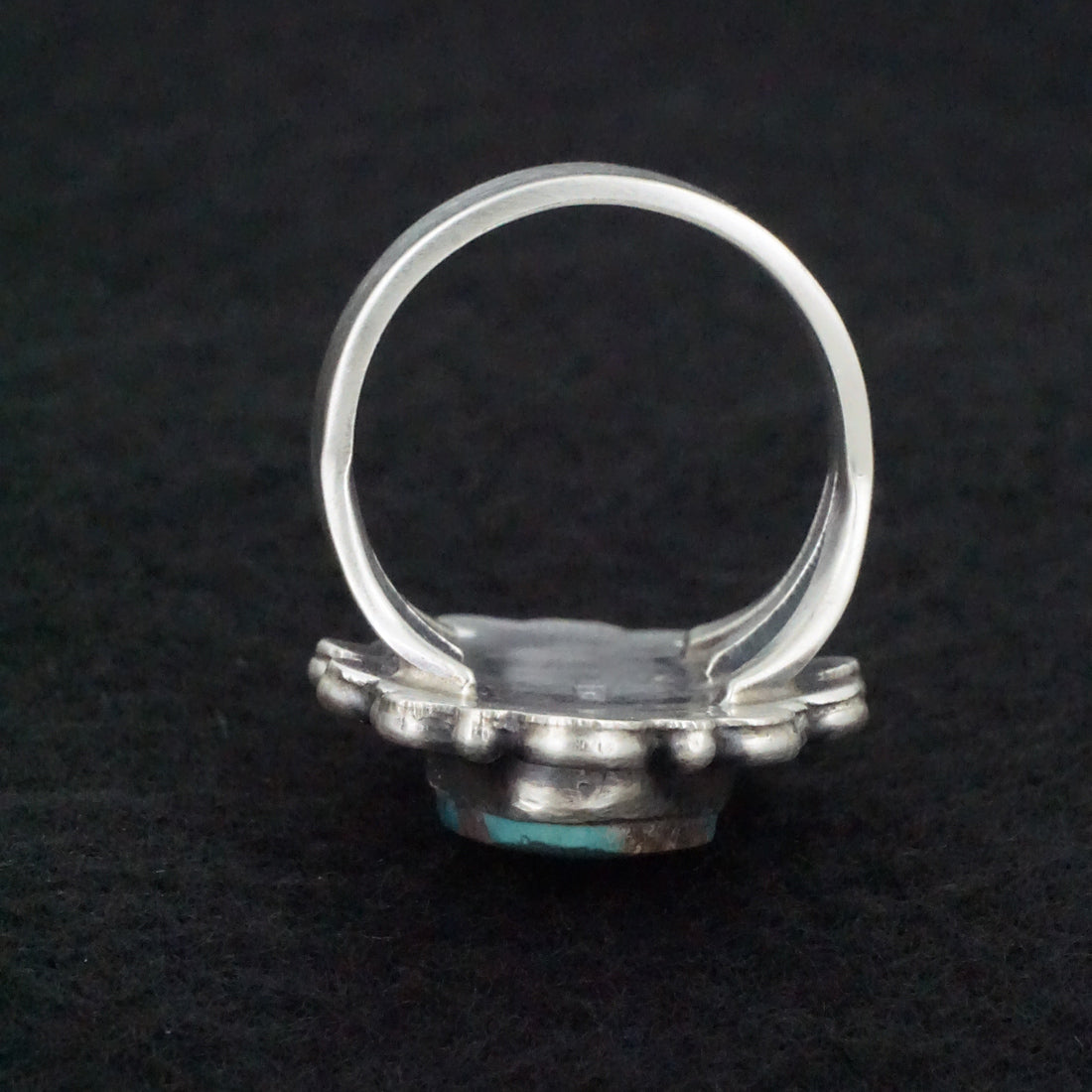 Randy Billy Turquoise & Sterling Silver Ring Size 9