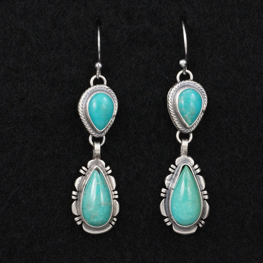 Thomas Francisco Turquoise & Sterling Silver Earrings