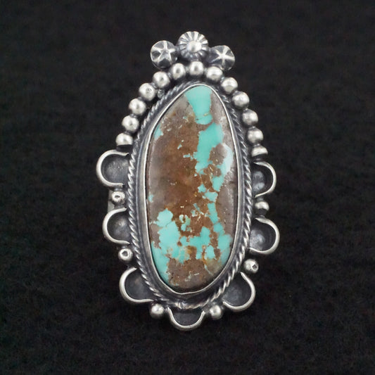 Randy Billy Turquoise & Sterling Silver Ring Size 7