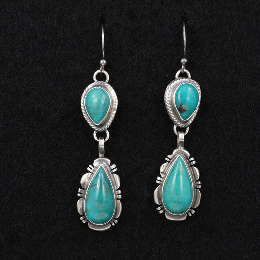 Thomas Francisco Turquoise & Sterling Silver Earrings