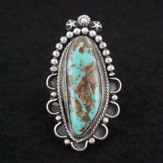 Randy Billy Turquoise & Sterling Silver Ring Size 7