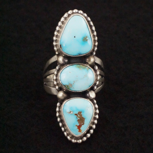 Kathleen Livingston Turquoise & Sterling Silver Ring Size 8