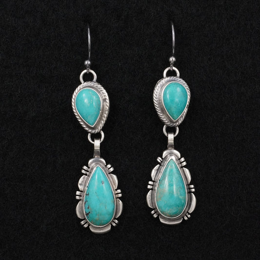 Thomas Francisco Turquoise & Sterling Silver Earrings