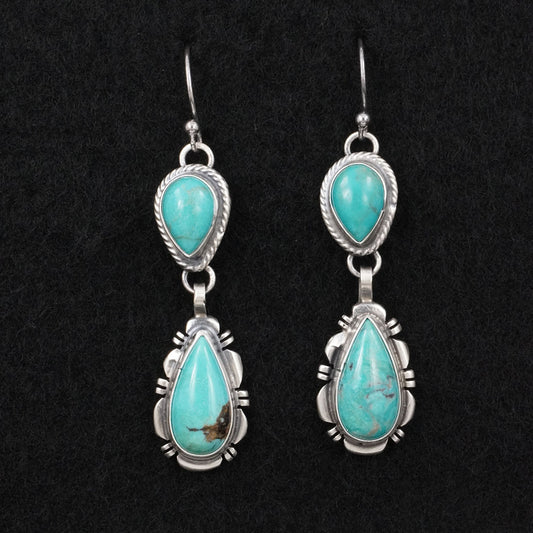 Thomas Francisco Turquoise & Sterling Silver Earrings