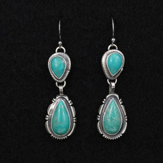 Thomas Francisco Turquoise & Sterling Silver Earrings