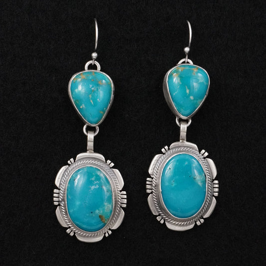 Thomas Francisco Turquoise & Sterling Silver Earrings