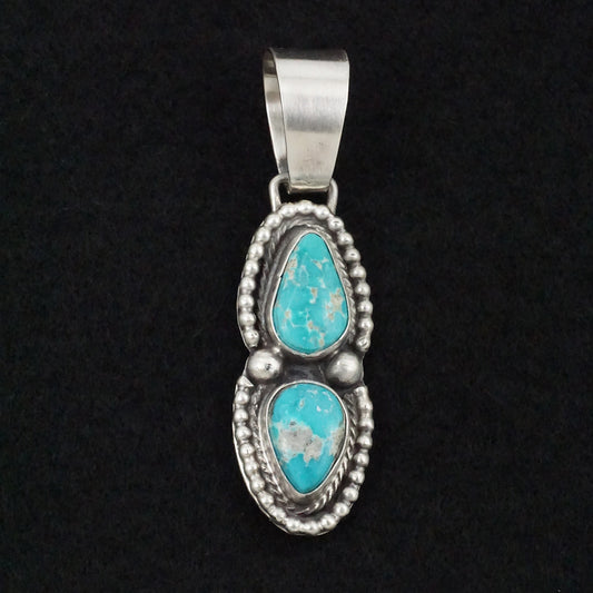 Bobby Johnson Turquoise & Sterling Silver Pendant