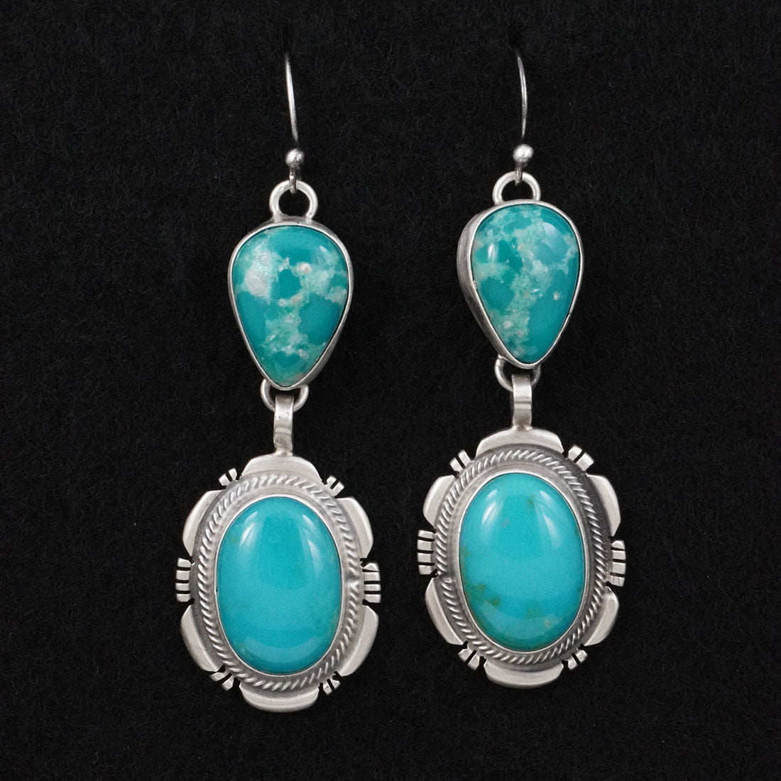 Thomas Francisco Turquoise & Sterling Silver Earrings