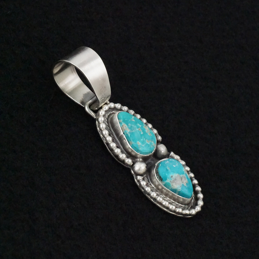 Bobby Johnson Turquoise & Sterling Silver Pendant