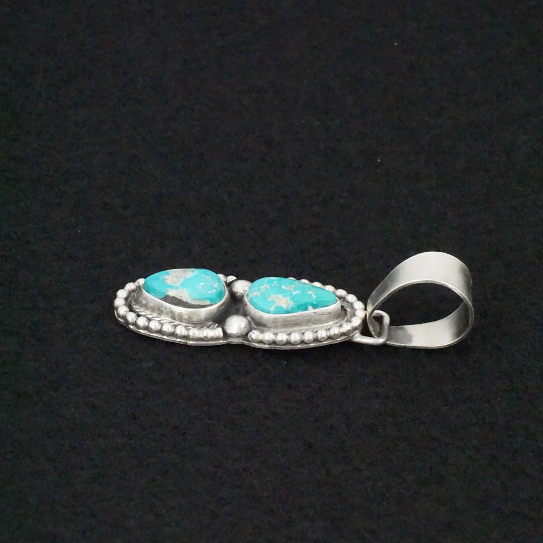 Bobby Johnson Turquoise Sterling Silver Pendant RCRM Jewelry LLC bobby-johnson-turquoise-sterling-silver-pendant-rcrm-jewelry-llc