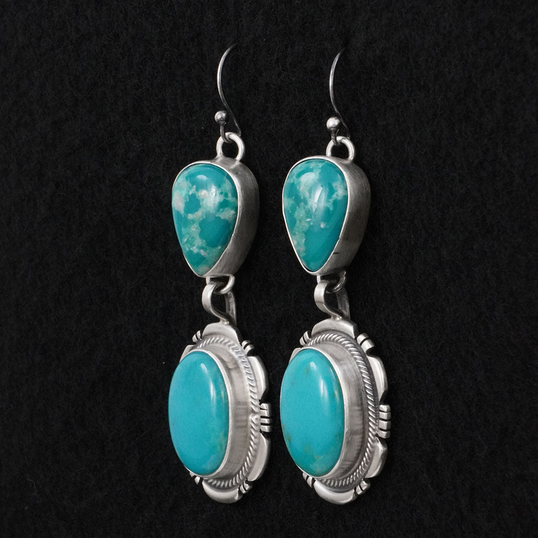 Thomas Francisco Turquoise & Sterling Silver Earrings