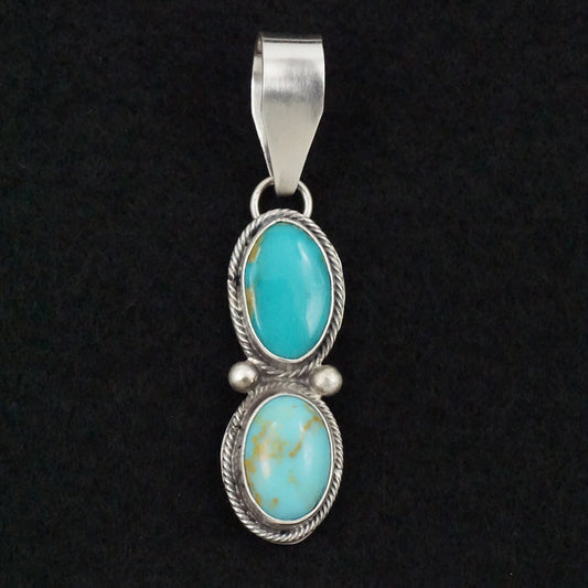 Danny Henio Turquoise & Sterling Silver Pendant