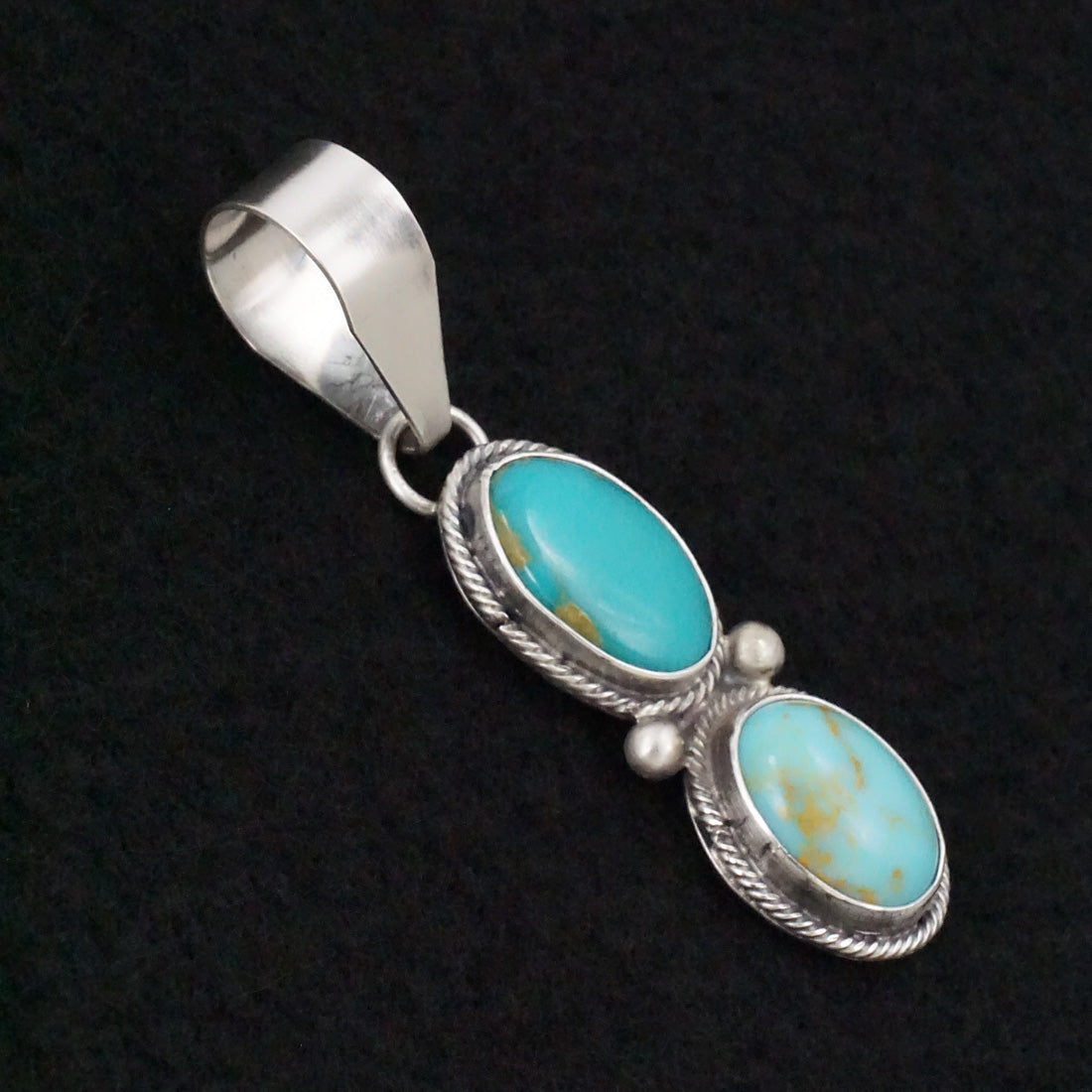 Danny Henio Turquoise & Sterling Silver Pendant